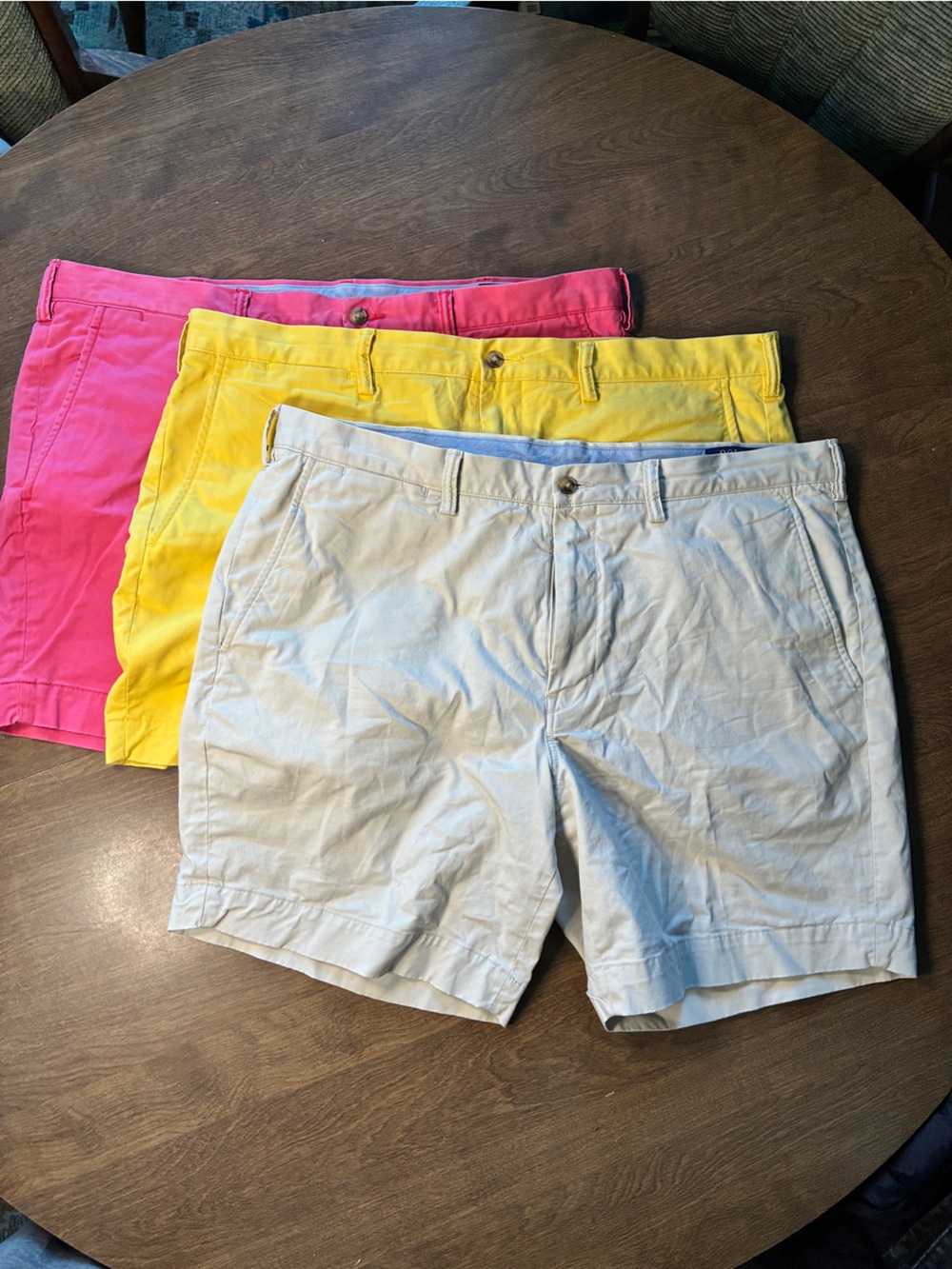 Polo Ralph Lauren Chino Shorts Mens 40 Stretch Straight Fit Lot Of 3